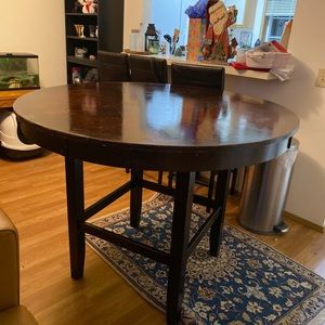 Black family room table